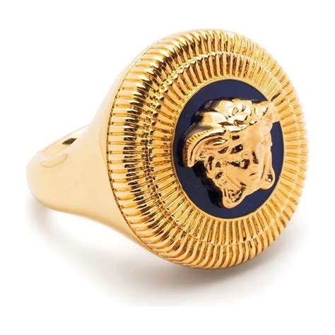 versace anello leone|Versace Anello a Sigillo Medusa .